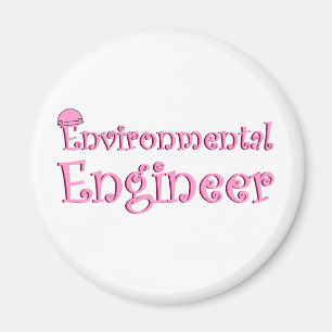 Aimant Ingénieur De l'environnement rose