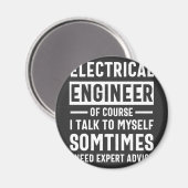 Aimant Ingénieur électricien (Recto/Verso)