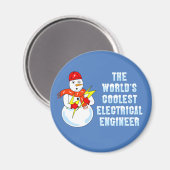 Aimant Ingénieur électrique le plus froid (Recto/Verso)