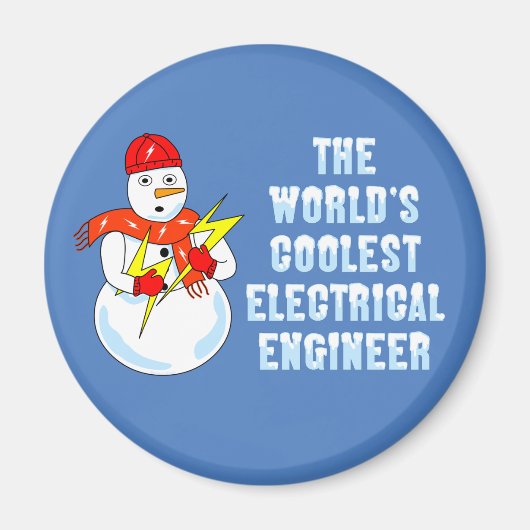 Aimant Ingénieur électrique le plus froid (Devant)
