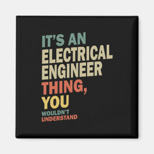 Aimant Ingénieur électrique Titre du travail Cadeau