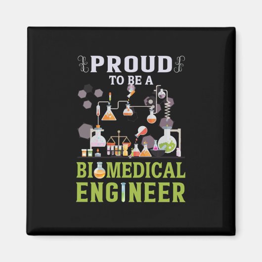 Aimant Ingénieur Fier D'Être Ingénieur Biomédical (Devant)