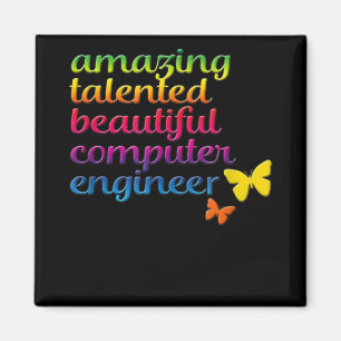 Aimant Ingénieur informatique drôle Ingénierie fille mi