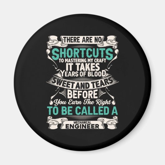 Aimant Ingénieur mécanicien (Devant)
