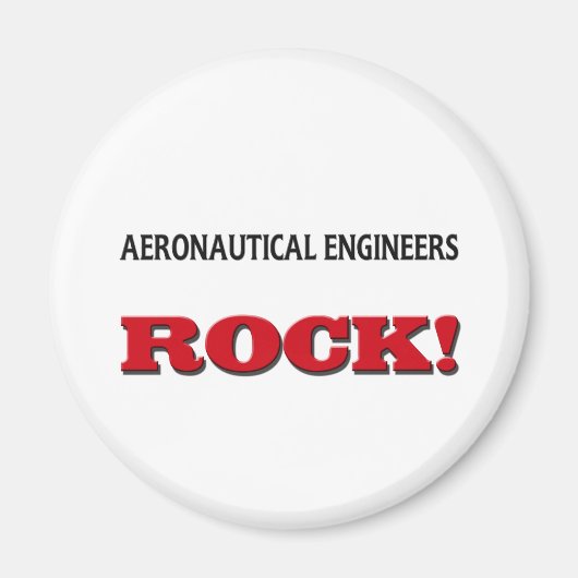 Aimant Ingénieurs aéronautiques Rock (Devant)
