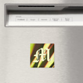Aimant initial de monogramme personnalisable (In Situ (Lave-vaisselle))