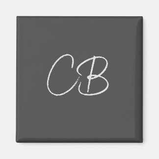 Aimant Initiales minimalistes Monogrammes professionnels