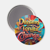 Aimant "Innover, inspirer, stimuler" (Recto/Verso)