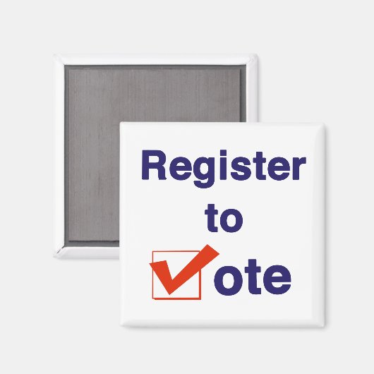 Aimant Inscrivez-Vous Au Vote 2024 (Recto/Verso)