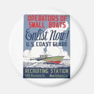 Aimant Inscrivez-vous maintenant ! Garde côtière américai