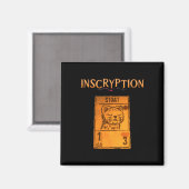 Aimant Inscryption Psychologique Stoad Card Jeu Hallowee (Recto/Verso)