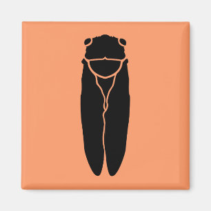 Aimant Insecte de Cicada noir