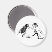 Aimant Insectes vintage dansant; mouche diptère (Recto/Verso)