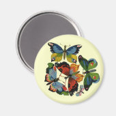 Aimant Insectes vintages ou des insectes, Belles papillon (Recto/Verso)