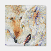Aimant Inséparable - Wolf Duo (Devant)