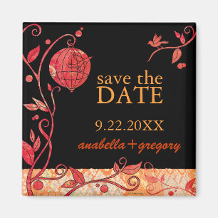 Aimant Inséparables Boho mariage Enregistrer la date