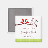 Aimant Inséparables, coeur Sauvez l'aimant de la date (Recto/Verso)