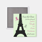 Aimant Inséparables Enregistrer la date (vert) (Recto/Verso)