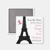 Aimant Inséparables noirs Enregistrer la date (Recto/Verso)