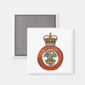 Aimant Insigne Casquette de la PPCLI sur fond blanc (Recto/Verso)