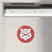 Aimant Insigne de la police de grammaire (In Situ (Lave-vaisselle))