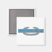 Aimant Insigne de l'Infanteur de combat CIB Armée Vétéran (Recto/Verso)