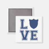 Aimant Insigne de policier - L O V E (Recto/Verso)