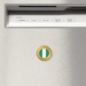 Aimant Insigne du drapeau nigérian (In Situ (Lave-vaisselle))