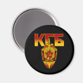 Aimant Insigne du KGB russe époque soviétique (Recto/Verso)