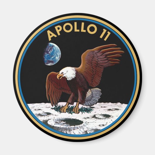 Aimant Insigne lunaire d'atterrissage Apollo 11 de la NAS (Devant)