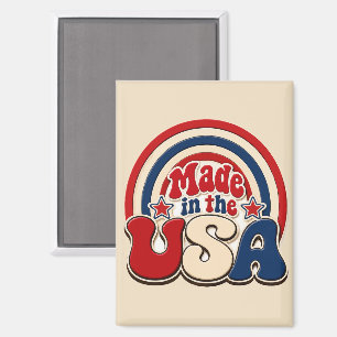 Aimant Insigne patriotique "Fabriqué aux États-Unis" vint