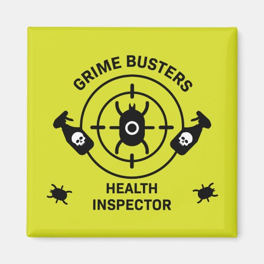 Aimant Inspecteur de la santé (Devant)