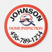 Aimant Inspection de maison professionnelle (Devant)