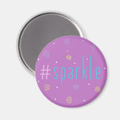 Aimant inspirant - Hashtag rose Mag #sparkle ! (Recto/Verso)