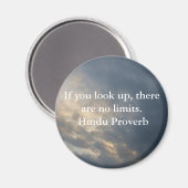 Aimant inspirant proverbe hindou d'Inde (Recto/Verso)