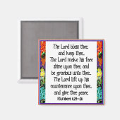 Aimant Inspiration chrétienne Bible Verse (Recto/Verso)