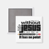 Aimant Inspiration Christian Jesus Citation Bible Verse (Recto/Verso)