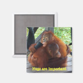 Aimant Inspiration des bébés : Les câlins sont importants (Recto/Verso)