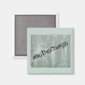 Aimant Inspiration Soyez Le Changement Graffiti Gandhi (Recto/Verso)