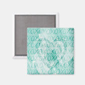 Aimant Inspirational Mint XOXO Love (Recto/Verso)