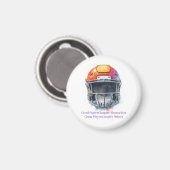 Aimant Inspirational Motivational Football Helmet  (Recto/Verso)