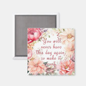 Aimant inspirationnel et motivationnel de Words (Recto/Verso)