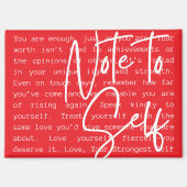 Aimant Inspirationnel "Note à Soi" (Recto)