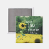 Aimant Inspirationnel : Que Votre Foi Soit Plus Grande Qu (Recto/Verso)