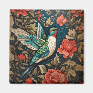 Aimant Inspiré par l'élégant colibri William Morris volan