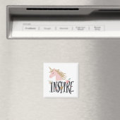 Aimant Inspirer | Gold Mane Unicorn (In Situ (Lave-vaisselle))