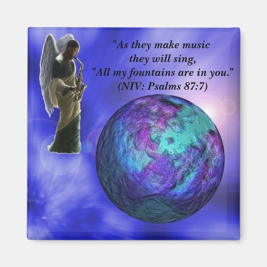 Aimant Inspirer l'aimant de l'écriture mondiale (Devant)