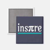 Aimant Inspirer Math Pun Funny Inspiration (Recto/Verso)