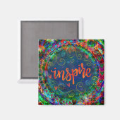 Aimant Inspirer Plutôt tendance amusant un mot Inspirivit (Recto/Verso)