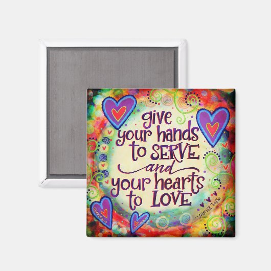 Aimant Inspiribilité des devis de la main de service (Recto/Verso)